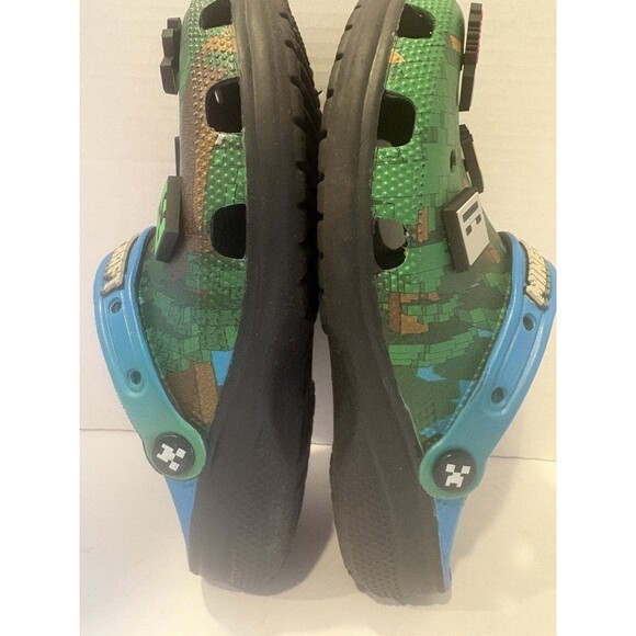 Crocs Minecraft Classic Clog Men\'s Slippers Green 2 M7 W9 main image 4